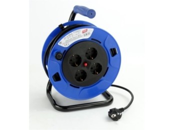 Enrollacable 3x1,5mm 25mt  3000v 230mm ip20 4t-tt term. tayg