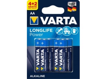 Pila alcalina lr06 aa 1,5v high energy varta 6 pz