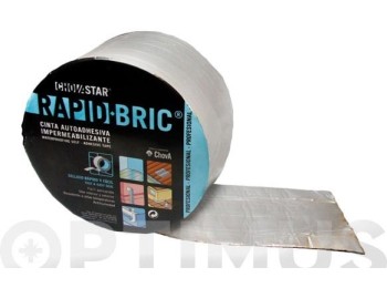 Cinta imperm. adh 0,16mtx12mm nat rapid bric