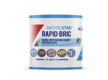 Cinta imperm. adh 0,16mtx12mm teja rapid bric