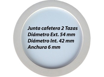 Junta cafetera 02tz goma oroley sanfor 2 pz