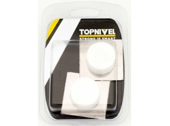 Tope pta 45x45x20mm adh bl clasico nivel 2 pz
