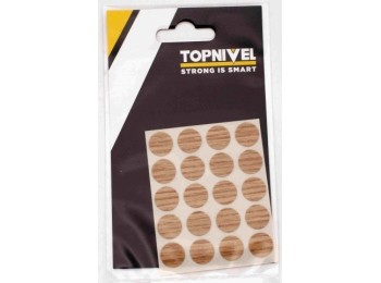 Tapon cubretornillo adh 13mm roble cl nivel 20 pz