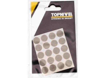 Tapon cubretornillo adh 13mm textil oscuro nivel 20 pz