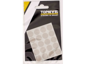 Tapon cubretornillo adh 13mm textil claro nivel 20 pz