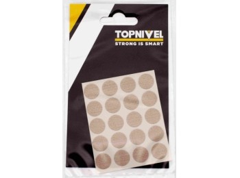 Tapon cubretornillo adh 13mm textil beige nivel 20 pz