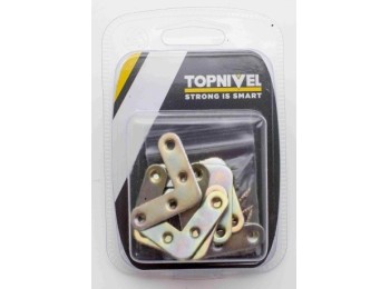 Escuadra sop 40mm plana nivel bicromat. nv106144 8 pz