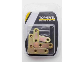 Escuadra sop 50mm plana nivel bicromat. nv106145 4 pz