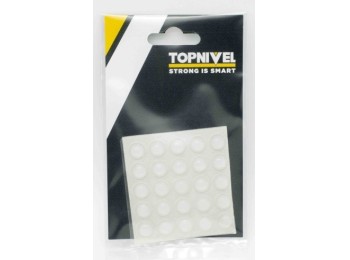 Tope prot.golpes 10x 3mm adh antidesl tra nivel 25 pz