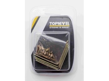 Angulo sop 50mm reforz. nivel bicromat. nv106085 4 pz