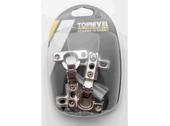 Bisagra cazoleta m/mad acodada 26mm nivel 2 pz