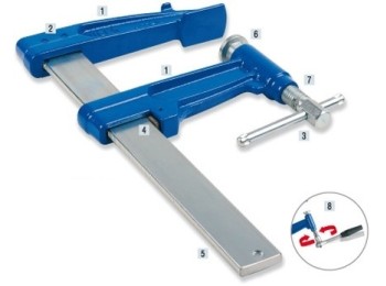 Tornillo apriete prof llanta 35x8mm apertura  50cm 3-p urko