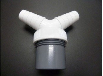 Desague evac lavadora 40mm db pvc bl/gr s&m