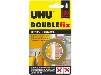 Cinta adh 19mmx  1,5mt d/cara marr doublefix uhu