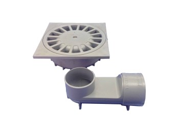 Sumidero evac camp 10x10cmØ40 ve/ho 360º pvc gr t88vh hidrot