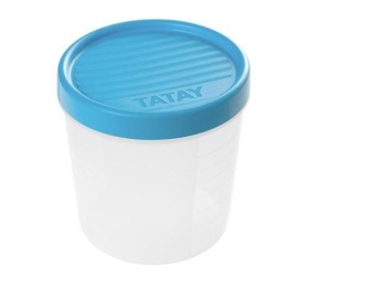 Hermetico alimen. rdo 1,0lt c/r az pl tatay