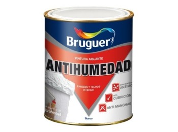 Pintura antihumedad mate 4 lt bl sintetica bruguer
