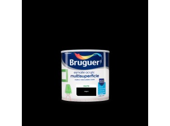 Esmalte acril mate 250 ml ne int/ext s/olor bruguer