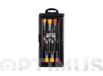 Destornillador precision 1,5-2-2,5-3 ph0-ph1 bahco 6 pz