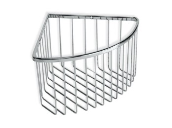 Cestillo baño 20x20x13cm rinconera met cr tatay