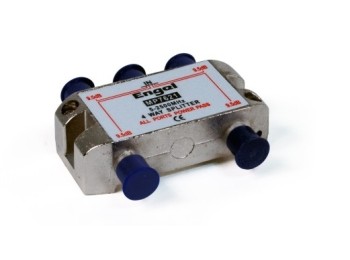 Distribuidor antena coaxial 1 ent/4 sal 9,5db axil