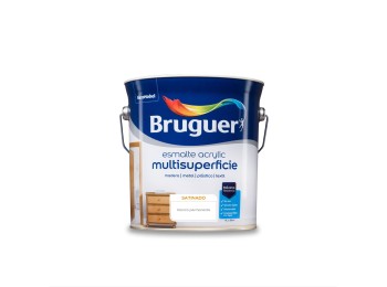 Esmalte acril sat. 4 lt bl/perm int/ext s/olor bruguer