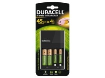Cargador pilas hr06 hr03 + 2aaa duracell