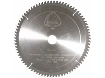 Disco corte aluminio 80 dientes 250x3,2x30 mm widia stayer