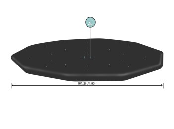 Cobertor pisc. bestway piscina de 488cm xxx2