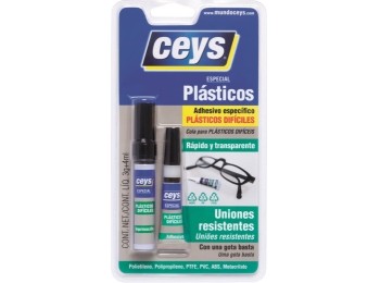 Adhesivo instantaneo plasticos dificiles 3 gr + 4 ml ceys