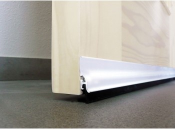 Burlete bajo pta 105cm adh labio alu bl burcasa