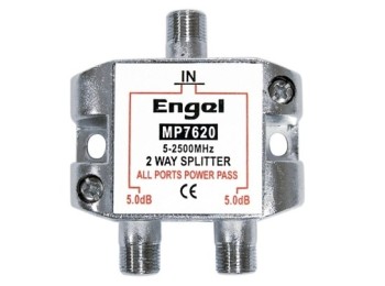 Distribuidor antena coaxial 1 ent/2 sal 5db axil