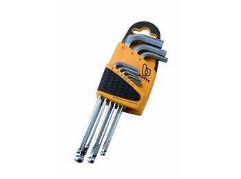 Llave allen p/bola 1,5-10mm acodada bianditz 9 pz