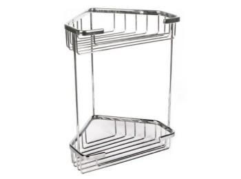 Cestillo baño rinconera 2 alturas met cr tatay