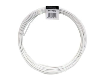 Alambre acero plastificado blanco nivel 50 mt