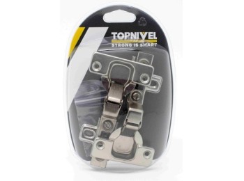 Bisagra cazoleta m/mad superacodada 35mm nivel 2 pz