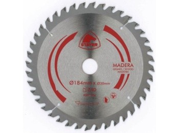 Disco corte mad 40 dientes 184mm eje 20 para sierra circular