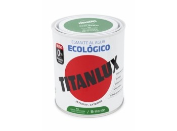 Esmalte acril bri. 750 ml ver al agua ecologico titanlux