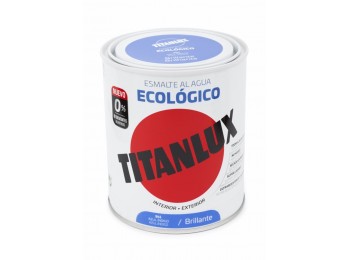 Esmalte acril bri. 750 ml az/indi al agua ecologico titanlux