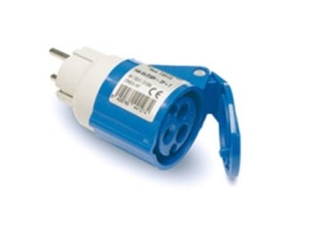 Adaptador clavija elec 2p+ttl base 2p+t pol/abs az famat