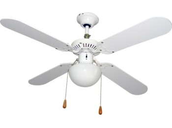 Ventilador techo 105cm con luz 50w-3v 4 aspas vivah