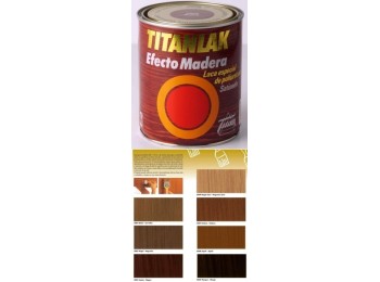 Laca satinada poliu. 750 ml nogal cl ef.mad titan titanlak