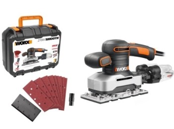Lijadora orb. 270w 90x187mm/2kg worx