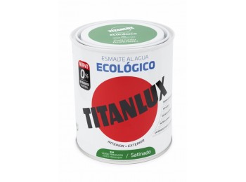 Esmalte acril sat. 750 ml ver/pri al agua ecologico titanlux