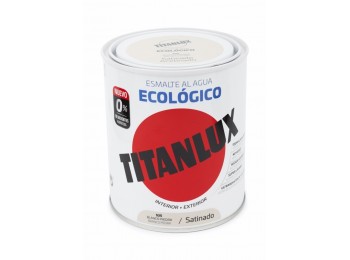 Esmalte acril sat. 750 ml bl/pie al agua ecologico titanlux