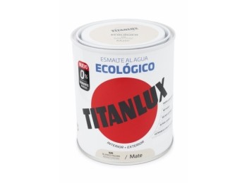 Esmalte acril mate 750 ml bl/pie al agua ecologico titanlux