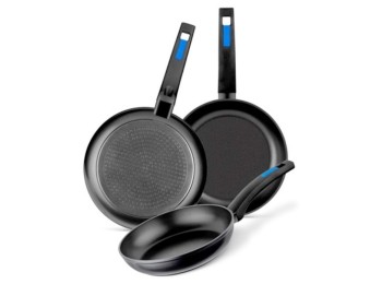 Sarten coc 18-22-26cm ant.teflon insert alu.forj bra 3 pz