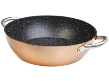 Cazuela baja 28cm ind alum.forj/tef/pied cobre profesional w