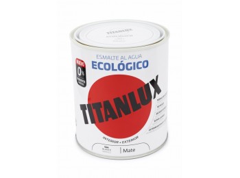 Esmalte acril mate 750 ml bl al agua ecologico titanlux