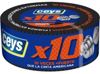 Cinta adh 48mmx 18mt rep tric impermeable tackceys x 10 ceys